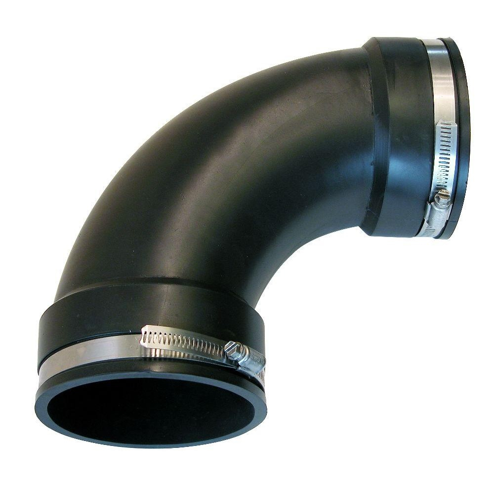4" /110mm Rubber 90 Bend