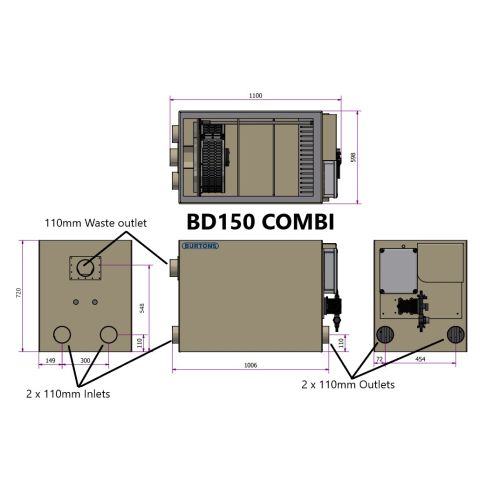 New Burtons BD-150 Combi Pond Drum Filter
