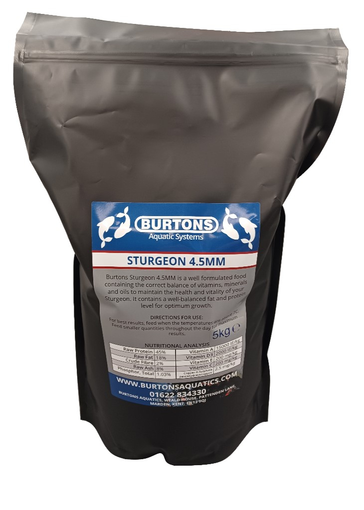 Burtons Sturgeon Food 4.5mm 5kg